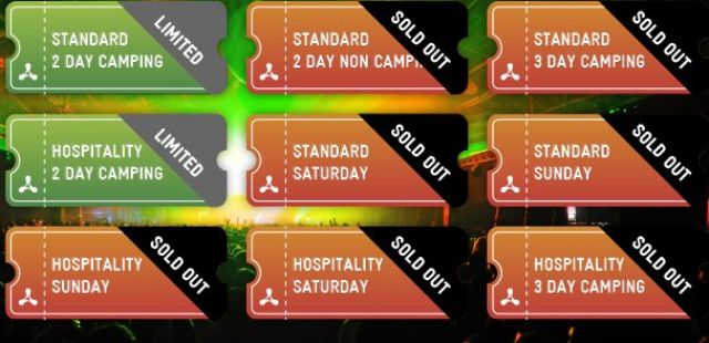 Creamfields Sunday hospitality tickets now sold out! 