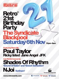 Preview: Retro 21st Birthday @ Syndicate, Blackpool