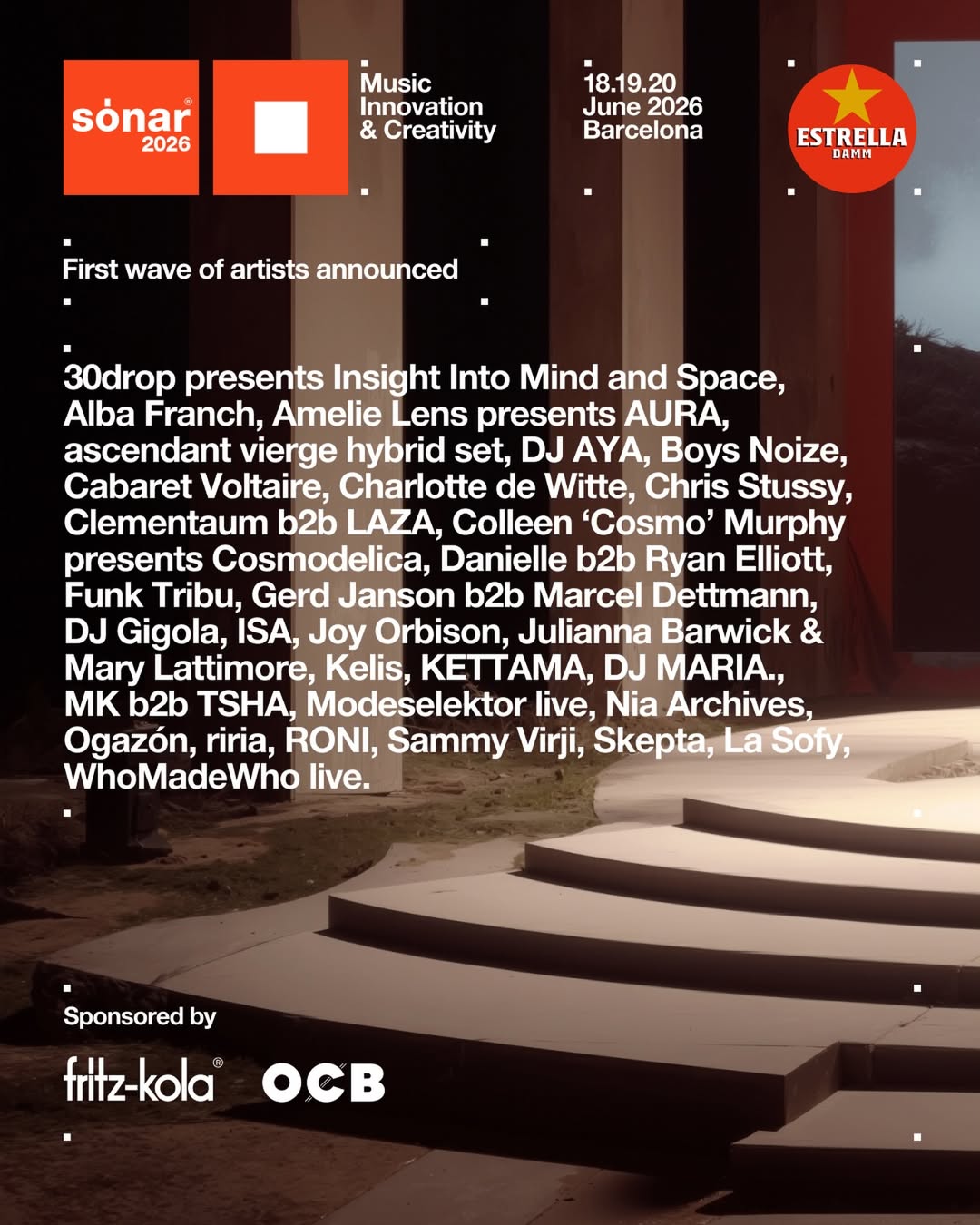 Barcelona s S nar Festival Reveals First Wave Lineup For 2026 Skiddle