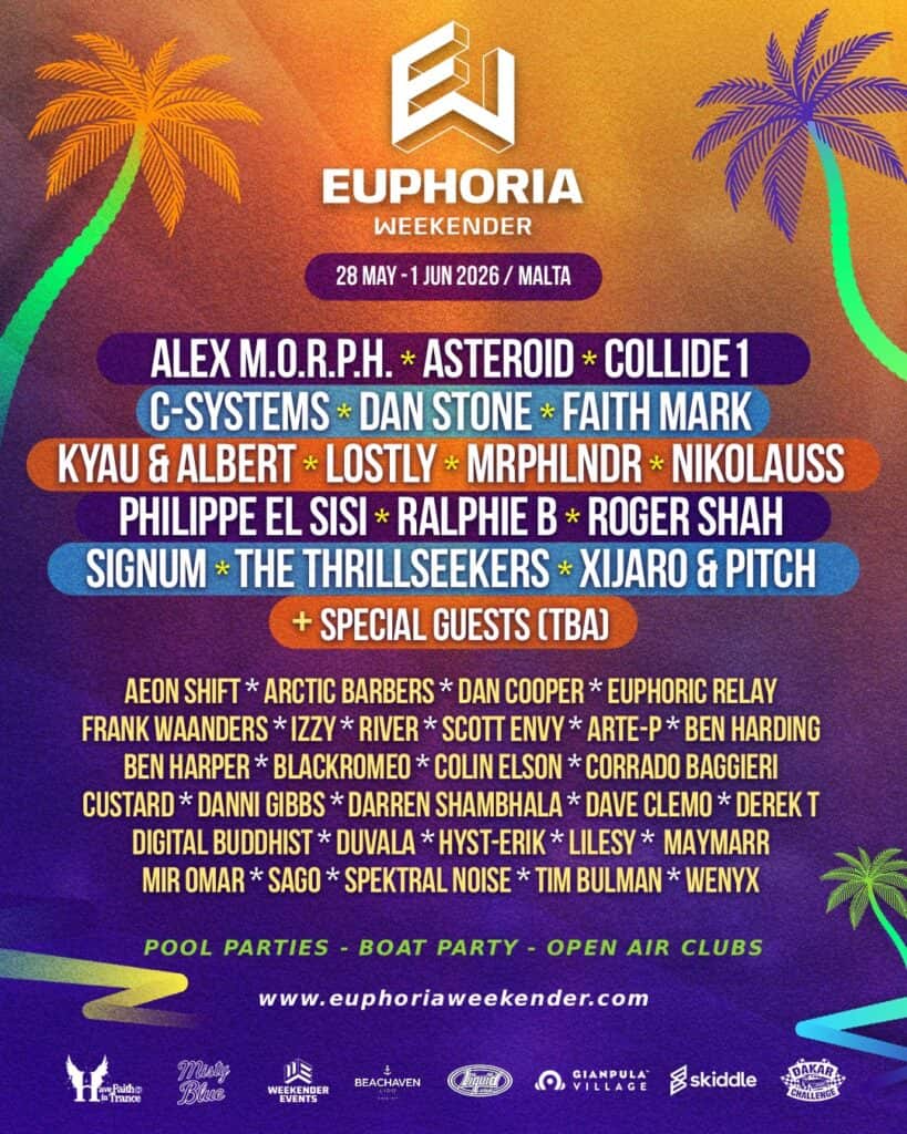 Top Music Festivals to Experience in Malta 2026 23 Euphoria%20Weekender